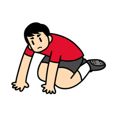 Football Soccer Player Lose