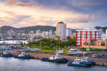 Fototapeta premium Ishigaki, Okinawa, Japan at Dusk