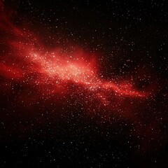 Fototapeta premium Red nebula in space