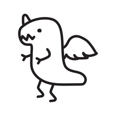 Dinosaurs Vector Doodles. art