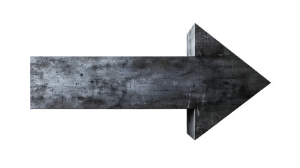 A metallic arrow pointing to the right, suggesting direction or movement.