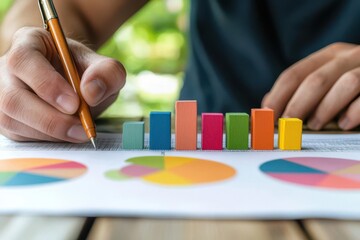 A business professional analyzing cash flow projections, symbolizing the importance of cash management in financial planning Cash flow projection, Financial analysis