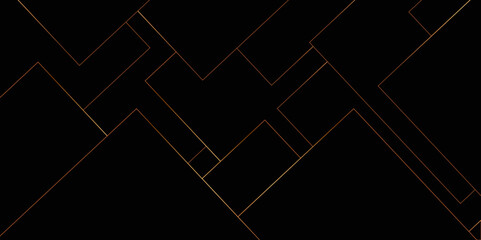 Mondrian style of diagonal square pattern vector. Design geometric tile gold on black background. Modern style of hipster isolated. Monochrome concept. diamond pattern background.	
