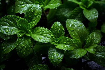 Close up green plant nature image