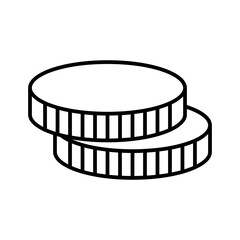 coins line icon