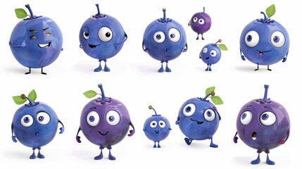 Obraz premium Cartoon character over white background