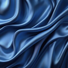 Fototapeta premium Blue satin cloth texture. Luxury background.