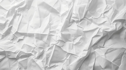 Fototapeta premium White crumpled paper texture background