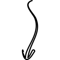 Single isolated icon with outline style icon on white background