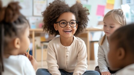 Teacher using storytelling to teach history, narrative and engaging education