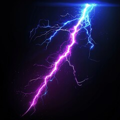 Pink & Blue Lightning