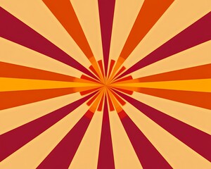 Obraz premium Vintage orange, red tan and black colors sun retro banner background. Colorful grunge sunburst. Vector illustration.