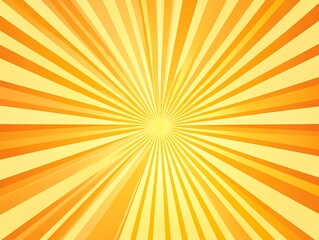 
Sun ray or star burst comic radial lines background with vibrant yellow and orange beams
