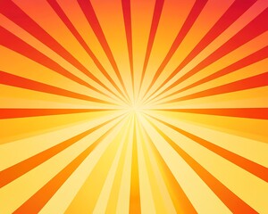 A radiant sunburst pattern in shades of orange and yellow