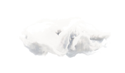 Transparent special effect stands out with fog or smoke. White cloud vector.