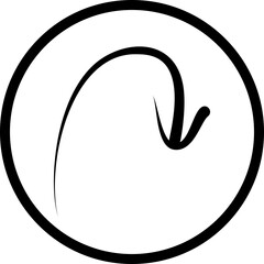 Single isolated icon with outline style icon on white background