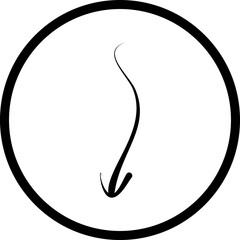 Single isolated icon with outline style icon on white background