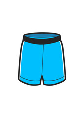 Vector Line Art of Sports Shorts Design Concept - SVG, Cricut Files, Vector Clipart for T-Shirts & Graphics