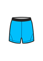 Vector Line Art of Sports Shorts Design Concept - SVG, Cricut Files, Vector Clipart for T-Shirts & Graphics