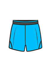 Vector Line Art of Sports Shorts Design Concept - SVG, Cricut Files, Vector Clipart for T-Shirts & Graphics