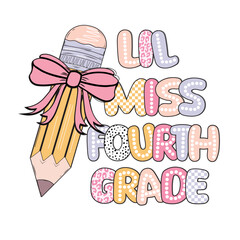 Lil miss all grade vintage svg png,Lil miss Kinder garten svg png, Little Miss Kinder, Coquette pincel, Dalmatian dots, checkered, leopard, back to school, 100 days of school
