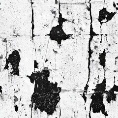 Black and white peeling paint