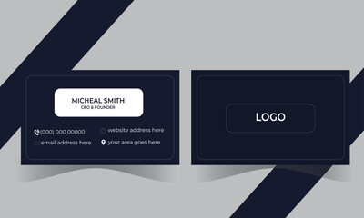 Creative and Professional Business Card Design Template.