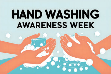 Two hands are washing with soap and water, emphasizing the importance of hygiene during hand washing awareness week to promote better health practices.