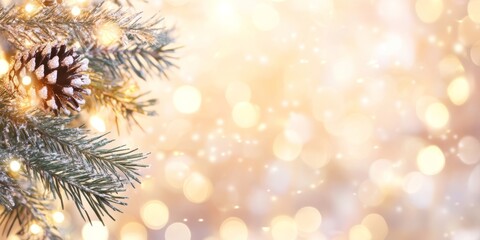 Merry Christmas and Happy New Year Holiday background. Xmas banner and web poster. Festive Greeting card