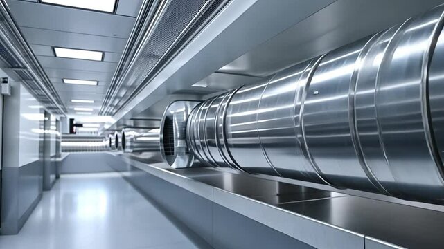 ventilation system rendering footage