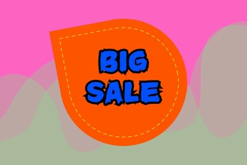 Big sale flash sale offer mega discount colorful background design