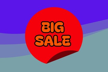 Big sale flash sale offer mega discount colorful background design