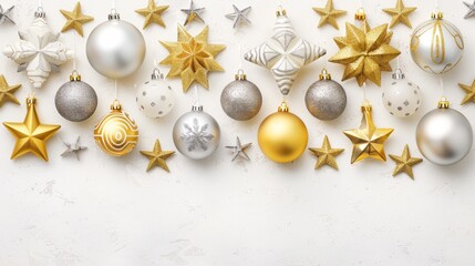 Fototapeta premium Merry Christmas and Happy New Year Holiday background. Xmas banner and web poster. Festive Greeting card