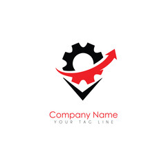 Fototapeta premium Gear Logo designs Template Vector, Mechanic logo symbol vector