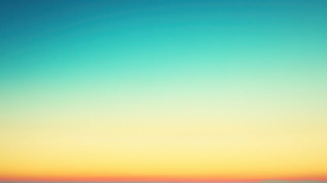 Clear sky with a gradient from light blue to warm yellow at the horizon
