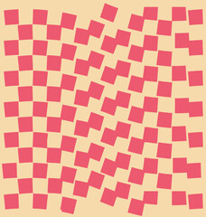 Psychedelic checkerboard poster