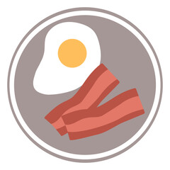 fried egg on a plate