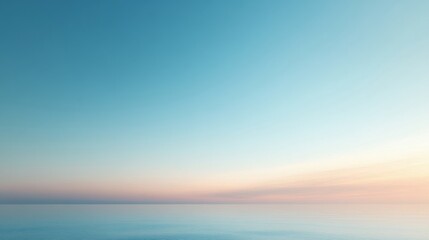 Obraz premium Clear blue sky with light pastel tones near the horizon, fading into the distance