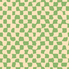 Psychedelic checkerboard poster