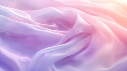 Obraz premium Smooth fabric adorned with colorful pastel waves image