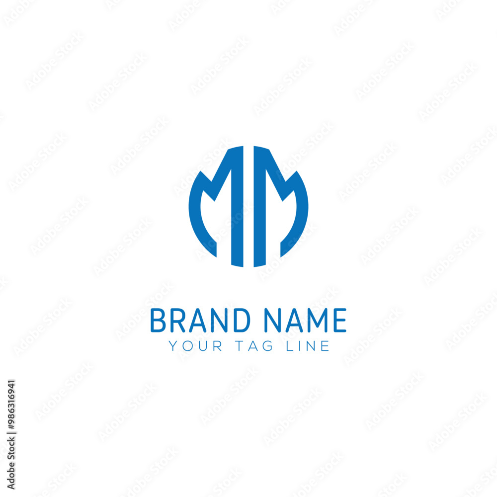 Fototapete abstract letter m a logotype. modern logo idea sign. universal emblem vector icon with eps file.
