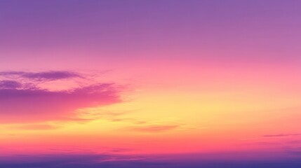 Obraz premium Beautiful sunset sky with a soft gradient of pink, orange, and purple tones