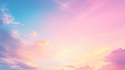 Gentle pastel sky with a gradient of pink, purple, and blue tones at dusk