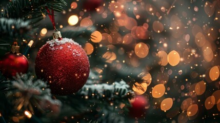 Merry Christmas and Happy New Year Holiday background. Xmas banner and web poster. Festive Greeting card