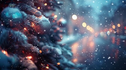 Merry Christmas and Happy New Year Holiday background. Xmas banner and web poster. Festive Greeting card