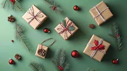 Merry Christmas and Happy New Year Holiday background. Xmas banner and web poster. Festive Greeting card