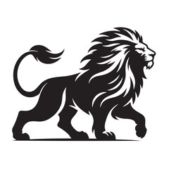 Fototapeta premium lion black and white