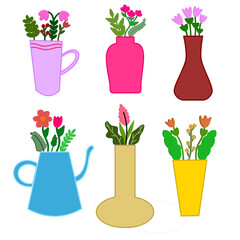 Yellow and Pink Elegant Simple Colorful Flowers