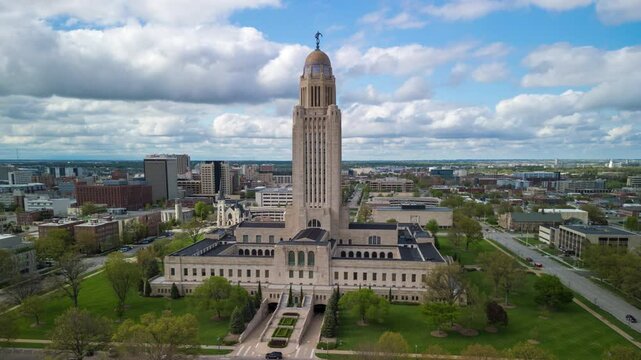 Lincoln, Nebraska, USA Cityscape at the Capitol