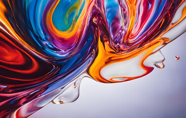 Seamless Pattern With Liquid Rainbow Chocolate Texture Wallpaper Background, Multicolor swirls a close up picture wallpaper for mobile photo in the style of psychedelic artwork, Colorful abstract 